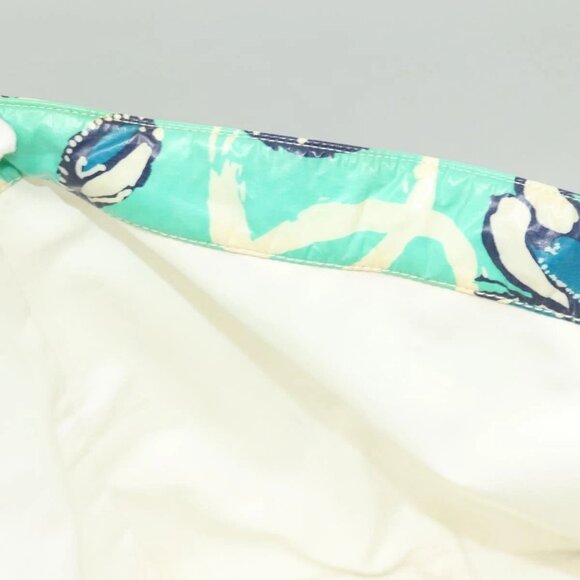 CHANEL Tote Bag Nylon Green Silver CC Auth mr1316 - Picture 12 of 16